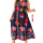 Plus Size Casual Women Printing Long Dress